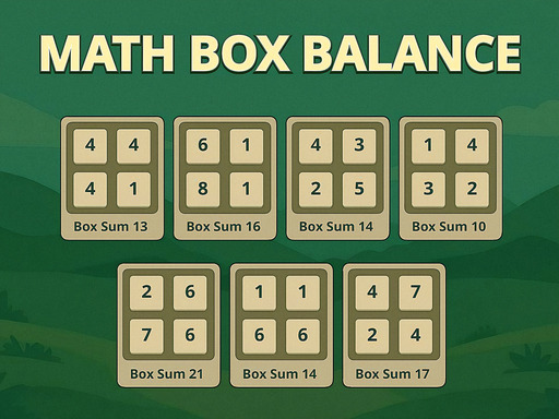Math Box Balance